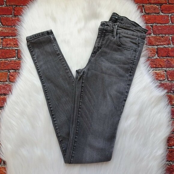 Joe's Jeans Women's Mid Rise Skinny Jeans Stretch Casual Washed Black Slim 25 - Picture 1 of 12